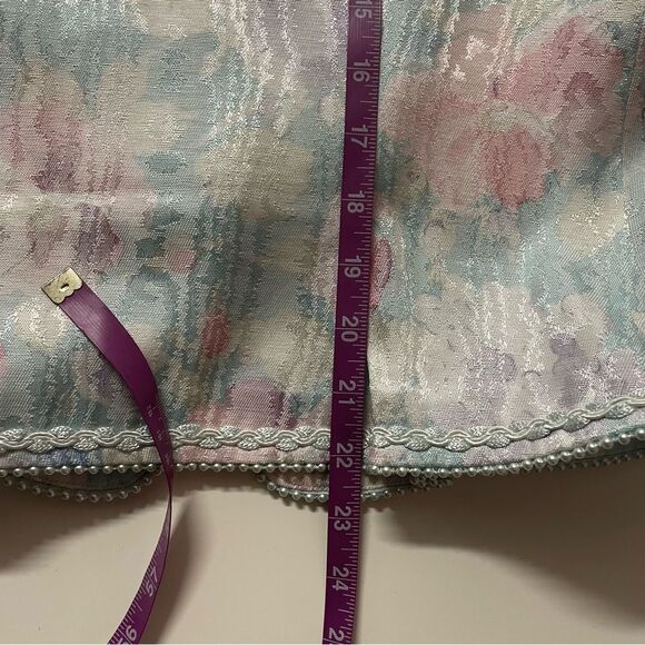 Vintage Nah Nah Collections Light Blue|Pink|Cream Floral Print Blazer EUC Sz. 8 - Picture 8 of 11